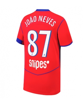 Billige Fotballdrakt Paris Saint-Germain Joao Neves #87 Replika Tredjedrakt 2025-26 Kortermet Billige Fotballdrakt Paris Saint-Germain Joao Neves #87 Replika Tredjedrakt 2025-26 Kortermet